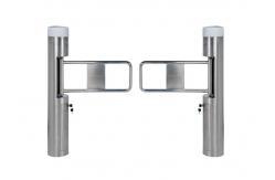 China Waist High Pedestrian Swing Gate Stainless Steel Access Control System Brushless Motor supplier