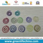 Colorful Round Spiral Shape Fashionable Paper Clips Round Cord and Flat Cord Both Available for sale