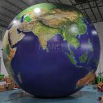 Advertising Inflatable Earth Decoration Earth Ball Lighting Planet Balloon With LED Light for sale