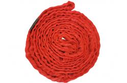 China Multi Purpose Red Polyester Endless Round Sling 5000kg For Heavy Lifting supplier