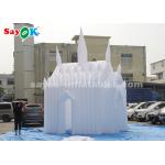 White 210D Oxford Cloth Inflatable Bouncy Castle For Children Customized Size for sale