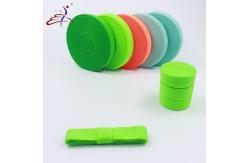 China Wide 20mm Foldable Elastic Webbing Band Orange Bias Binding Tape supplier