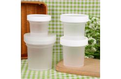 China Food Grade Plastic Ice Cream Container With Cover Custom Ice Cream Cup supplier
