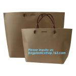 Fancy Customized Brown Kraft Paper Shopping Bag With Logo,Customized White And Black Printed Paper Shopping Bag Package for sale