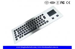 China Illuminated industrial pc keyboard with integrated Touchpad , ruggedized keyboard supplier