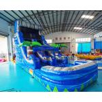 Playground Jumping Bouncer Inflatable Water Slide With Pool for sale
