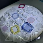 Artificial Cultivation Doped Color Sapphire AL2O3 Watch Cases Transparent Blue Ruby for sale