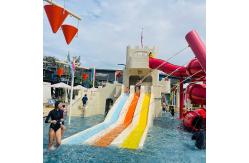 China Ancient Village Splash Park Playground Anti Authentic Fiberglass Pool Water Slide supplier