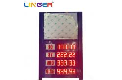 China Completely Gas Price Sign 8'' Digit Height With Foothold And LOGO supplier