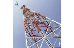 China Custom Height 4 Legged Angular Lattice Steel Tower For Commercial Complex 5G supplier