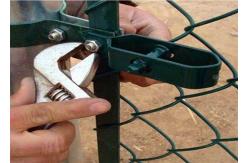 China Simple System 3.0mm Metal Chain Link Fencing With Fittings supplier