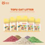 Ultra Clumping Kitty Litter Tofu 2.0mm Eco Friendly Tofu Cat Litter