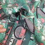 150cm Patterned Sublimation Printed Fabric 115gsm Floral Polyester for sale