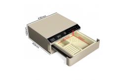 China 22kg Biometric Fingerprint Lock Single Layer Jewelry Safe Box With Auto Open supplier
