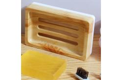 China Wood Grain Bathroom Soap Stand Plastic supplier