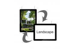 China Wall Mounted Window Display Led Lighting Picture Frames Rectangular Crystal Light Box supplier