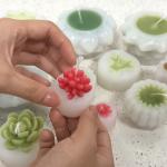 Succulent Candle Molds Durable MHC Unique 3d Candles Small Succulent Mini Making Kit Cake Tools Type Moulds for sale