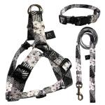 Adjustable Dog Harness Set Polyester Dog Leash Collar For Pet Animal for sale