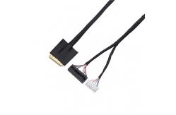 China LCD Notebook Computer Coaxial Cable Assembly Customized 20pin 30pin LVDS supplier