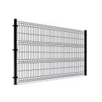 Prism Curved 3D Welded Wire Fence / 1m-2.4m V Mesh Fencing Panels
