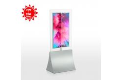 China 0.8cm Clear Double Sides 65 LCD Digital Signage 178° Viewing Angle supplier