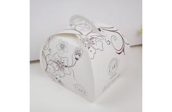 China Elegant Paper Box Packaging For Cake Packaging , Foldable Cake Box With Handle supplier