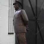 Bronze Sculpture Lifesize Army General with Patinated