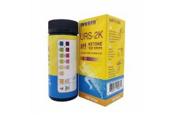 China 100pcs Urine Sample Test Strip Dipstick 2 Parameters Ph Ketone Test supplier