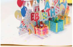 China 3D Greeting Card with Blank Message Space Unique Design for Birthday supplier