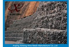China Galvanized Rock Gabion Wire Mesh PVC Coated Gabion Baskets For Riverbed supplier