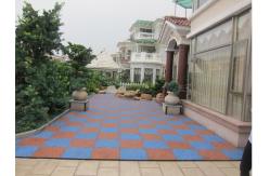China IAAF Wear Resistance Playground Rubber Safety Tiles High Elasticity supplier