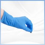 Blue Sterile Synthetic Nitrile Gloves 12 Inches Thick Recyclable for sale