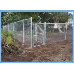 Galvanized Chain Link Fence Privacy Fabric  / Mesh Fabric High Carbon Steel Wire for sale