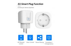 China Eu Smart Plug Socket Wifi Outlet Tuya Alexa Voice Control Electrical Power Socket supplier