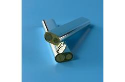 China Silver Plated Custom Quartz Flow Tubes Double Bore supplier