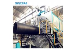 China HDPE / PE Spiral Winding Outfall Pipe Extrusion Machine Line supplier