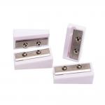 Fashion Design 15mm White Manual Pencil Sharpener For Office for sale
