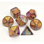 Hand Polished Metal RPG Dice Lightweight Neat Sharp Edges Polyhedron for sale