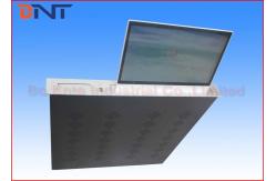 China Black Motorized Screen LCD Monitor Lift With Discussion Microphone supplier
