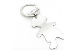 China As Photo Available Boy Metal Keychain Holder with MOQ of 500 supplier