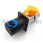 90 Degree Elbow RJ45 Circular Connector Waterproof Ethernet Connector Long Service Life for sale