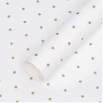 Polka Dot Fresh Floral Wrapping Paper Waterproof European-Style Bouquet Packaging Custom Order for sale