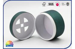 China Tea Packaging Custom Paper Gift Tube With Die Cut Window Lid supplier