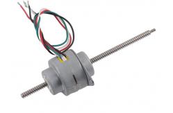 China Low Noise Linear Stepper Motor High Thrust 25mm With Through Shaft supplier