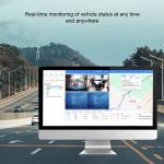 Single Camera Vehicle Positioning System 4G Wide Angle Car Surveillance Tracking Devices