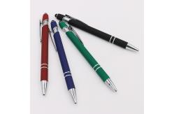 China Classical Touchscreen Metal Press Ballpoint Pen Click Stylus Tip Aluminium Ball Pen supplier