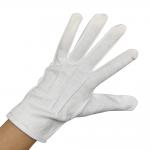 Custom Logo 100% Cotton Jewelry Premium Marching Band White Cotton Gloves Working Gloves Ceremonial Gloves for sale