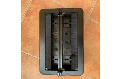 China Multi - Function Power Data Integration Socket / Desktop Flip Data Junction Box supplier