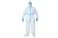 China ISO 13688 EN14126 PPE White Protective Coverall Suit  185cm supplier