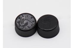 China Customized Plastic Child Proof Cap For Bottles Black 20mm Screw Cap supplier